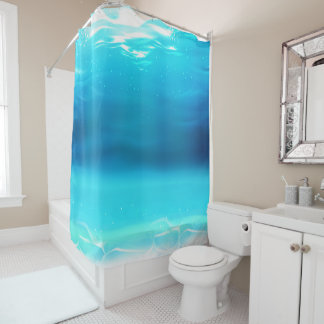Cortina De Ducha Ocean Blue Water Shower Curtain