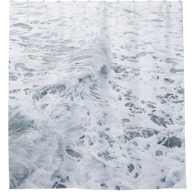 CORTINA DE DUCHA OCÉANO CON ONDA (Anverso)
