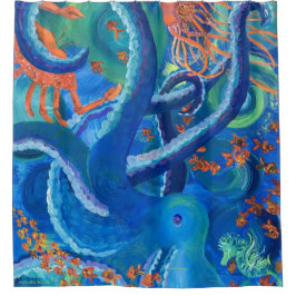 Cortina de ducha Octopacifica