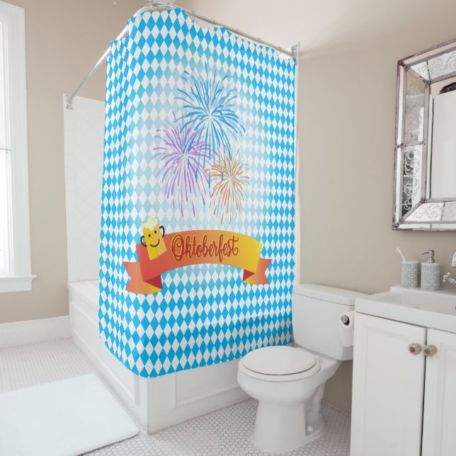 Cortina De Ducha OKTOBERFEST Festival de cerveza decoración (In situ)