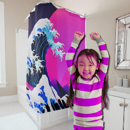 Cortina De Ducha ola grande moderna