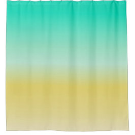 Cortina De Ducha Ombre color arena y mar