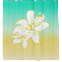 Ombre color de arena y mar hibiscus