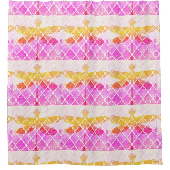 Cortina de ducha Ombre Dragonfly (Anverso)