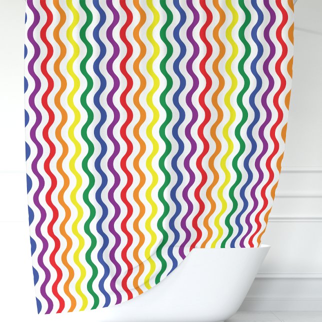 Cortina De Ducha Ondas arco iris (Subido por el creador)