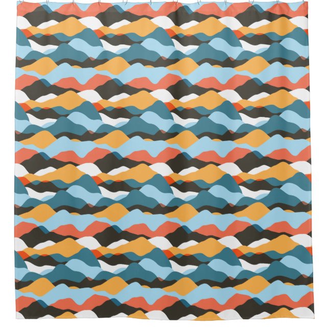 Cortina De Ducha Ondas de la Cordillera (Anverso)