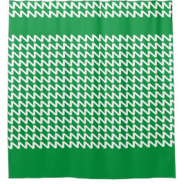 Cortina De Ducha Ondas negras verdes y blancas modernas