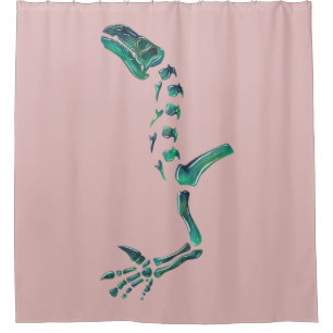 Cortina De Ducha Óptico Iguanodon Dinosaurio