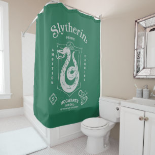 Cortina De Ducha ORGULLO DE SLYTHERIN Ambición Astucia Emblema