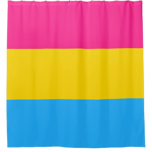 Cortina De Ducha Orgullo Pansexual (Bandera Pan) (Anverso)