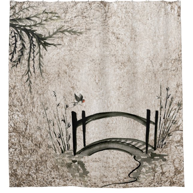 Cortina De Ducha Oriental (Anverso)