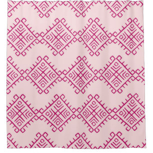 Cortina De Ducha Origen tribal: abstracto decorativo vintage.