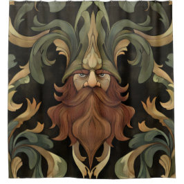 Cortina De Ducha Ornate Fantasy Gnome