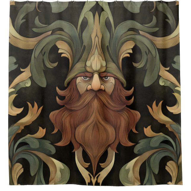 Cortina De Ducha Ornate Fantasy Gnome (Anverso)