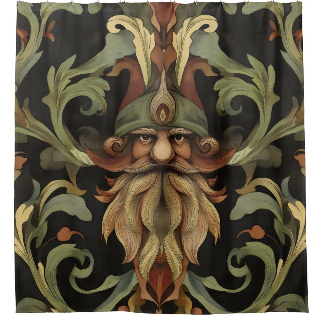 Cortina De Ducha Ornate Fantasy Gnome (Anverso)