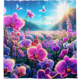 Cortina De Ducha Orquídeas