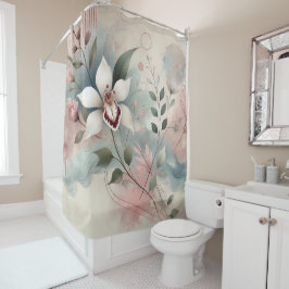 CORTINA DE DUCHA - "ORQUIDO BLANCO"