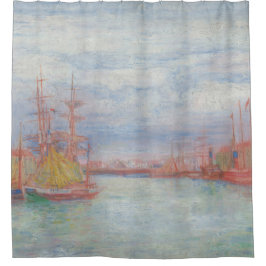 Cortina De Ducha Ostend Harbor de James Ensor (1900)