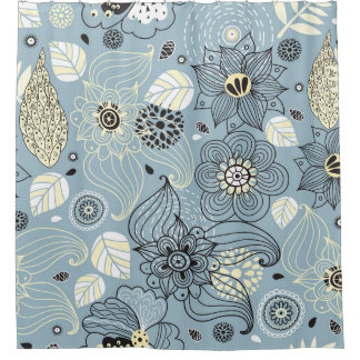 Cortina De Ducha Otoño floral: Elegante diseño estacional