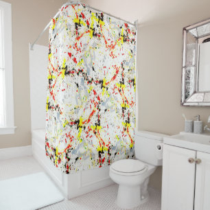 Cortina De Ducha Paint Splatter