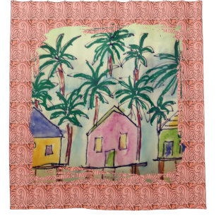Cortina de ducha Paint Tropical