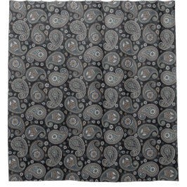 Cortina De Ducha Paisaje azul marino