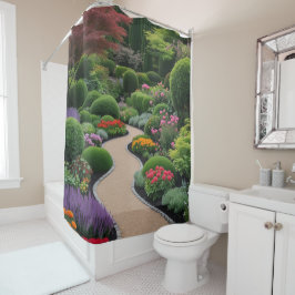 Cortina De Ducha paisaje de primavera