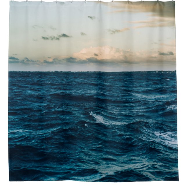 Cortina De Ducha Paisaje del mar de bonito (Anverso)