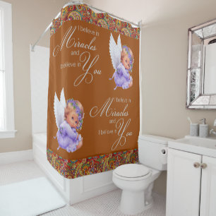 Cortina de ducha Paisley Angels