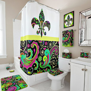 Cortina De Ducha Paisley brillante