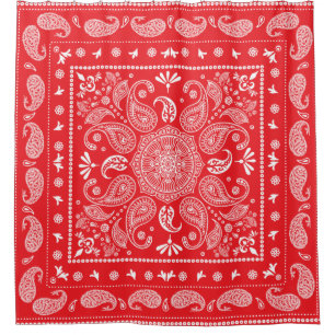 Cortina de ducha Paisley Design-1