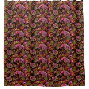 Cortina De Ducha Paisley Purple