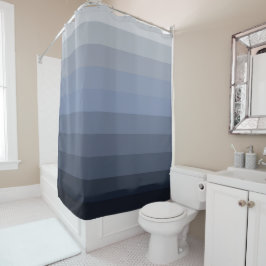 Cortina De Ducha Paleta de colores del océano gris azul