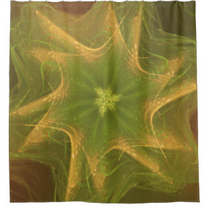 Cortina de ducha Paleta Verde Fractal