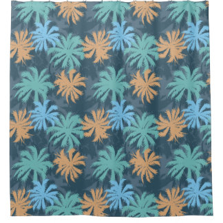 Cortina De Ducha Palm Tree Beach Vibe