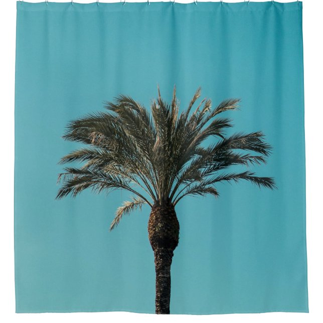 Cortina De Ducha Palmera verde (Anverso)