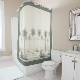 Cortina De Ducha Palmeras de Miami