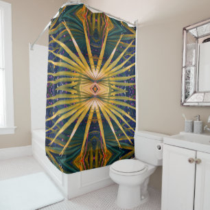 Cortina De Ducha Palmetto Sunburst