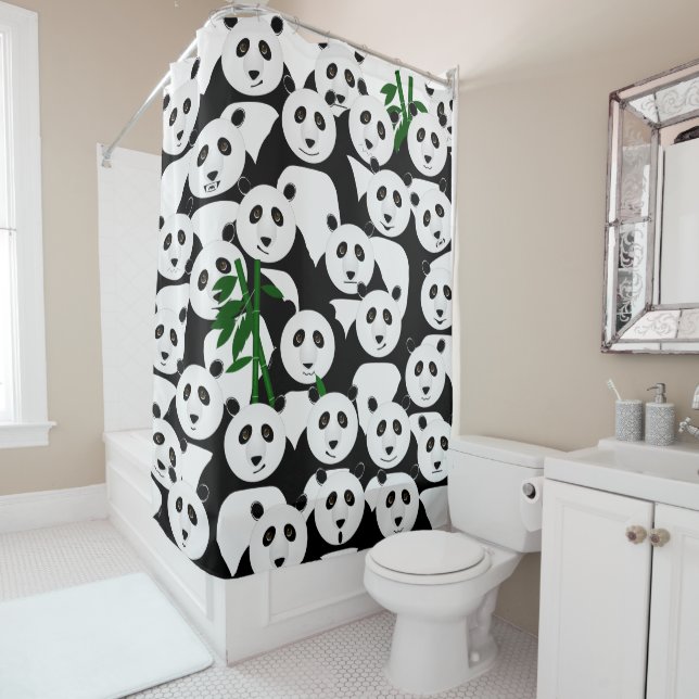 Cortina de ducha Panda (In situ)