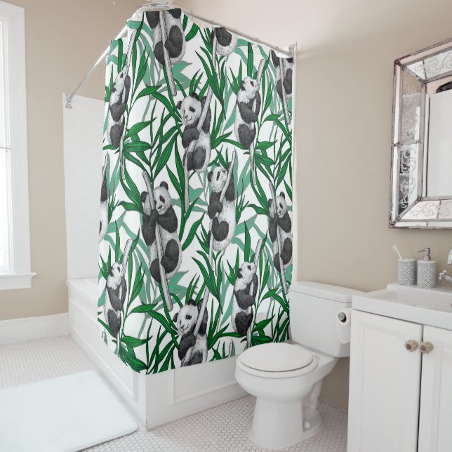 Cortina De Ducha Panda cubs on (In situ)