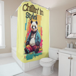 Cortina De Ducha Panda lindo en pantalones | Diseño Personalizado e