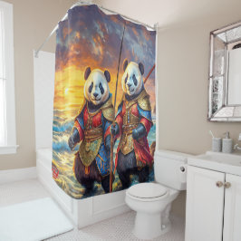 Cortina De Ducha Pandas sobre el diseño preparado por Rich AMeN Gil