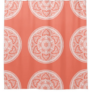 Cortina De Ducha Papaya Mandala
