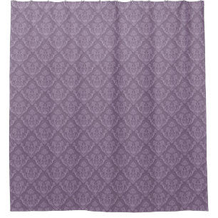Cortina De Ducha Papel pintado floral púrpura