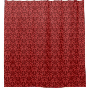 Cortina De Ducha Papel pintado rojo