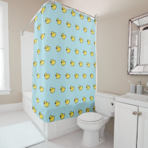 Cortina de ducha para baño de patos