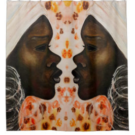 Cortina de ducha para mujeres africanas bonitos