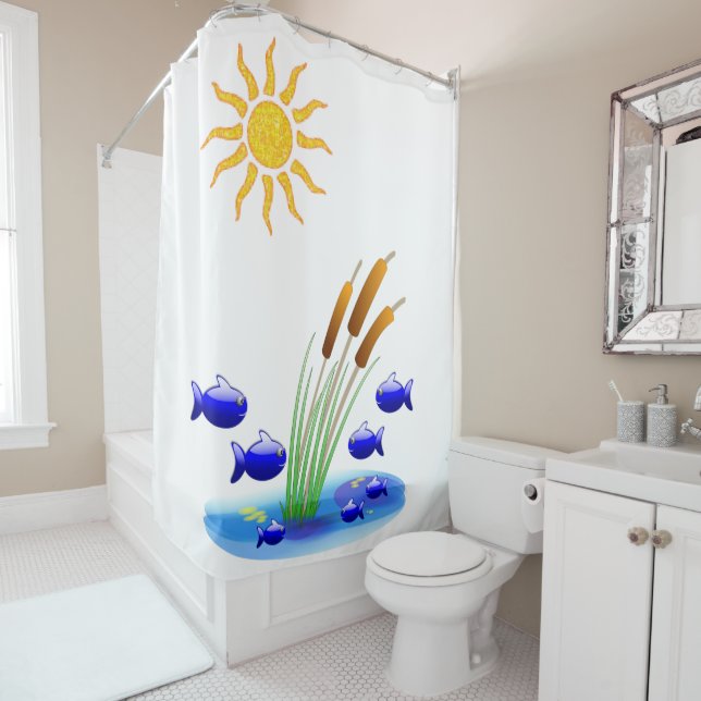 Cortina de ducha para niños (In situ)