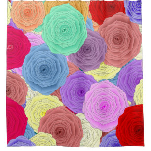 Cortina de ducha para rosas