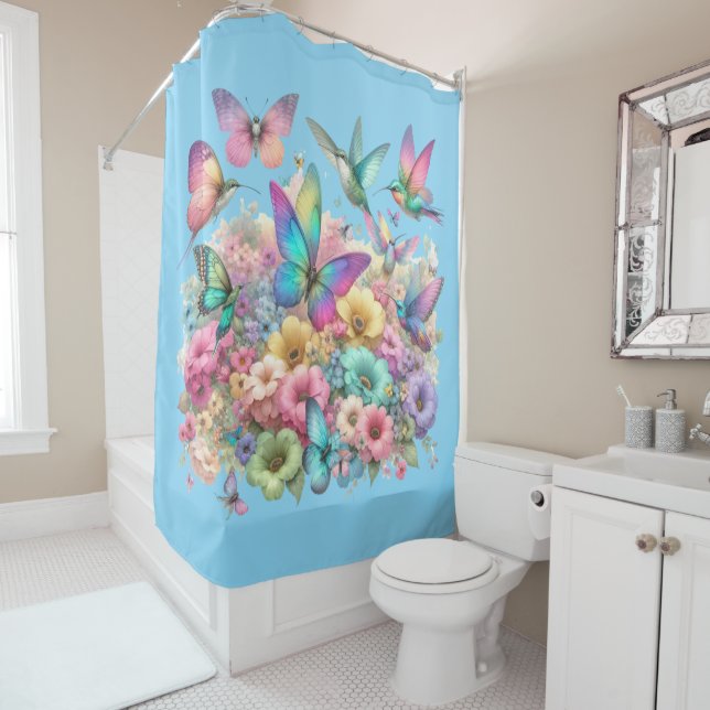 Cortina De Ducha Paraíso pastel (In situ)